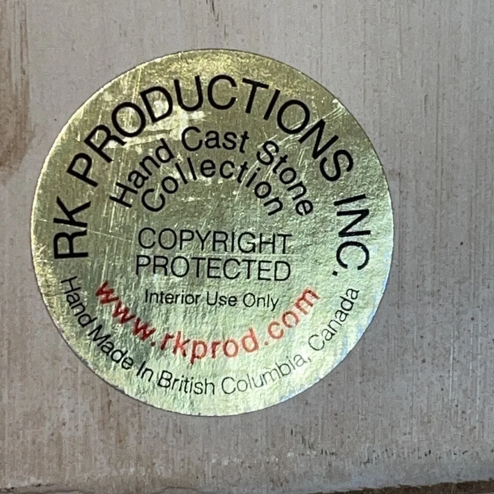 RK Productions Hand Cast Stone Wall Plate